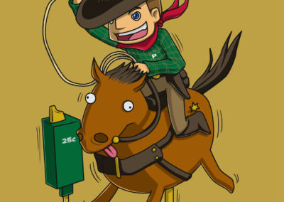 Pioneer Pete on Horse - CoinMachine